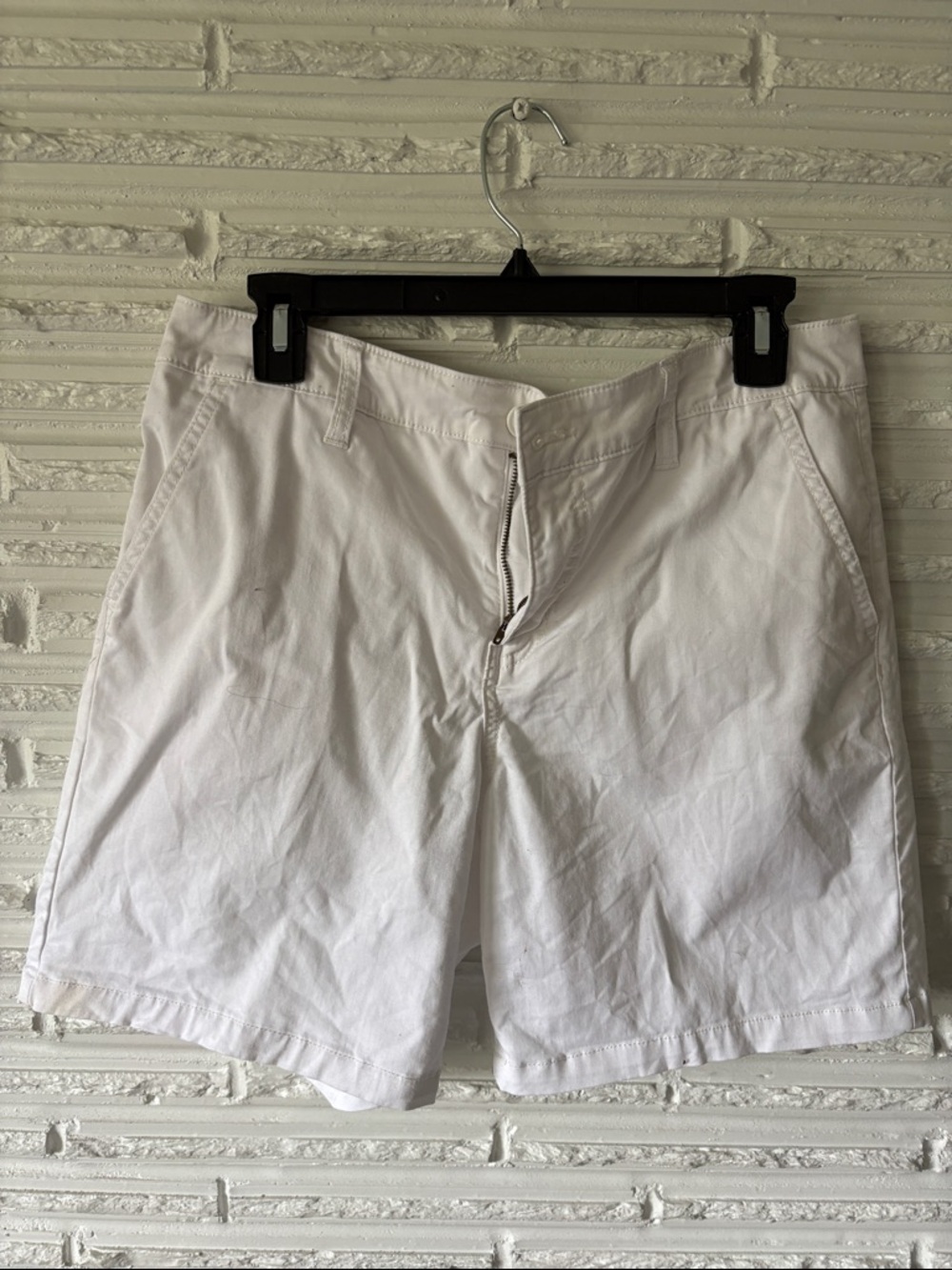 St. John's Bay White Bermuda Shorts